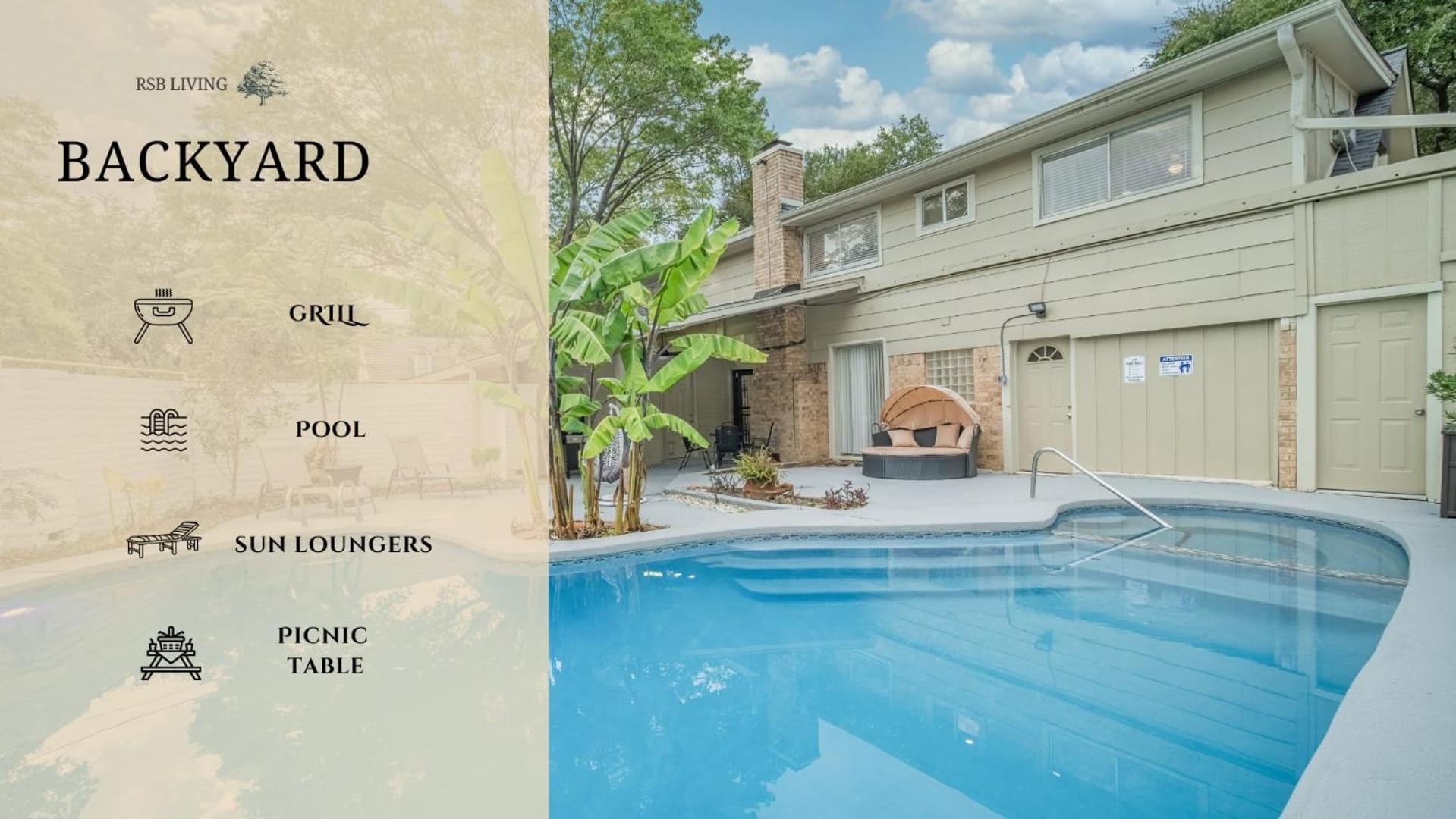 Stunning 5Br 2Ba Holiday Home With Private Pool And Cinema Dallas Exterior photo